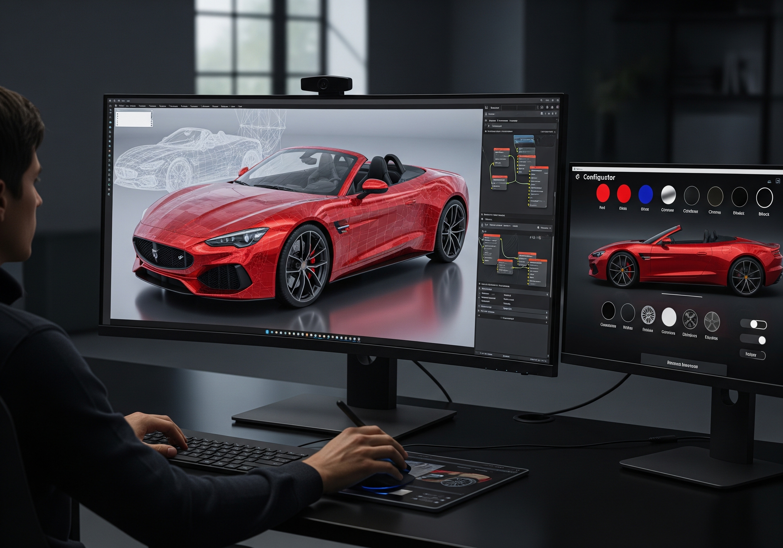 High-quality 3D product configurator interface