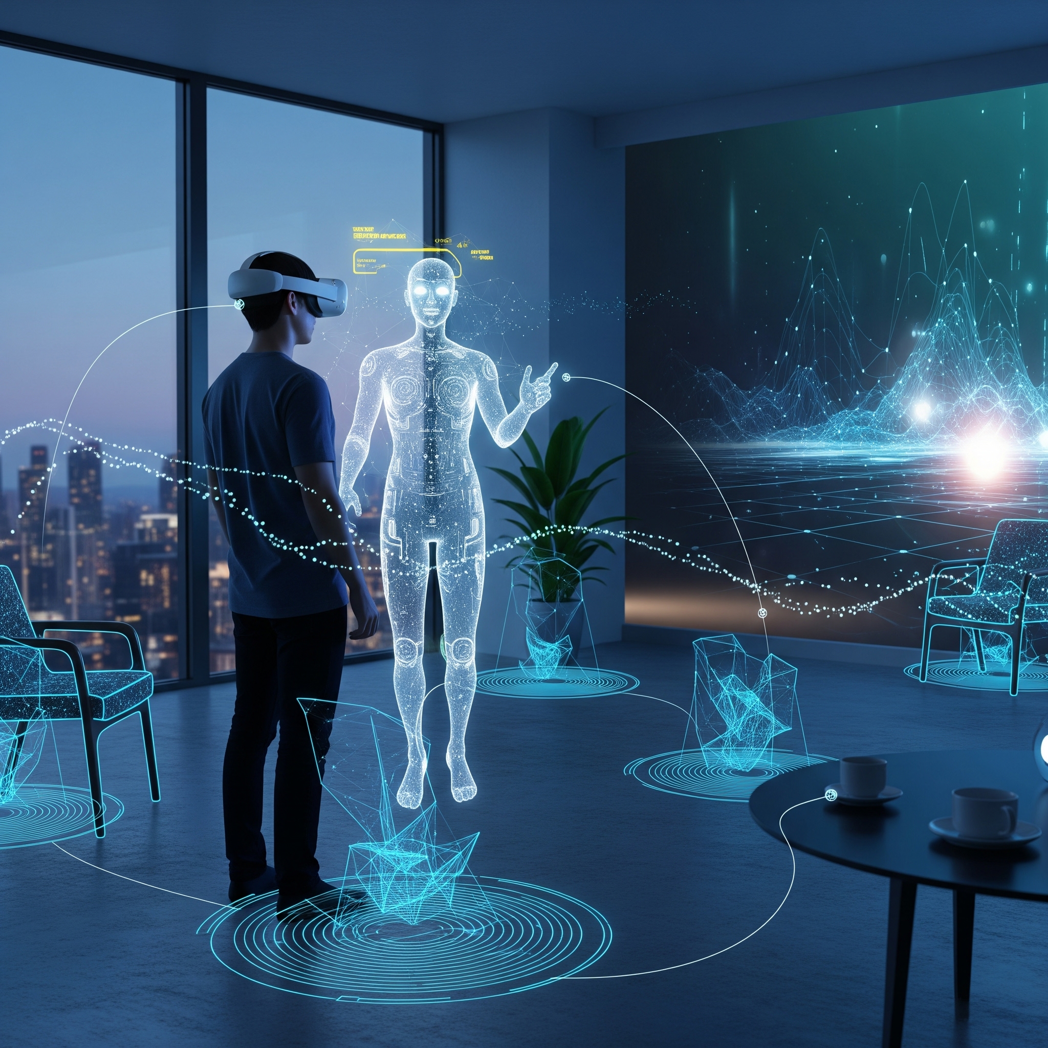 AI-powered virtual assistant in XR environment